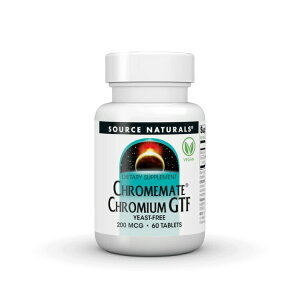 �\�[�X�i�`�������Y �N�������C�g �N���~�E��GTF 200mcg �y��t���[ 60�� Source Naturals ChromeMate Chromium GTF 200 mcg Yeast Free 60 Tablet �y�����񂹏��i�z�y���킹�Ĕ��������z