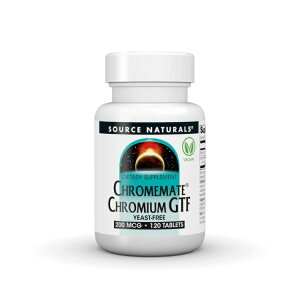 �\�[�X�i�`�������Y �N�������C�g �N���~�E��GTF 200mcg �y��t���[ 120�� Source Naturals ChromeMate Chromium GTF 200 mcg Yeast Free 120 Tablet �y�����񂹏��i�z�y���킹�Ĕ��������z