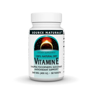�\�[�X�i�`�������Y �r�^�~��E 400IU �V�Rd-�A���t�@�g�R�t�F���[�� 50�� Source Naturals Vitamin E 400 IU d-alpha Tocopherol 50 Tablet �y�����񂹏��i�z�y���킹�Ĕ��������z