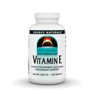 �\�[�X�i�`�������Y �r�^�~��E 400IU �V�Rd-�A���t�@�g�R�t�F���[�� 250�� Source Naturals Vitamin E 400 IU d-alpha Tocopherol 250 Tablet �y�����񂹏��i�z�y���킹�Ĕ��������z