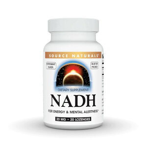 �\�[�X�i�`�������Y NADH 20mg �y�p�[�~���g�� 20���[���W Source Naturals NADH 20 mg Peppermint 20 Lozenge �y�����񂹏��i�z�y���킹�Ĕ��������z