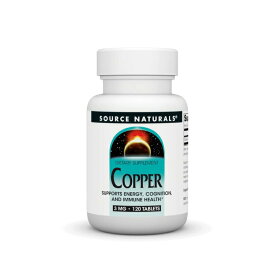 ソースナチュラルズ 銅 3mg 120粒 Source Naturals Copper 3 mg 120 Tablet 【お取り寄せ商品】