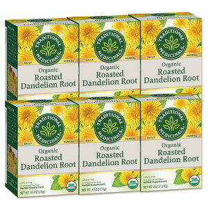 [6�Z�b�g] �g���f�B�V���i�����f�B�V�i�� �I�[�K�j�b�N�^���|�|�� 16�� Traditional Medicinals Organic Roasted Dandelion Root Herbal Tea�y�����񂹏��i�z�y���킹�Ĕ��������z