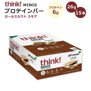 �V���N�I �~�j �v���e�C���X�i�b�N�o�[ �K�[���X�J�E�g �X���A 26g×15�{���� Think�IMINI Protein SnackBar girl scouts S'mores