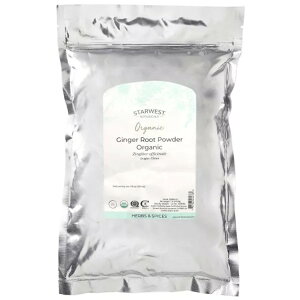 �X�^�[�E�G�X�g�{�^�j�J���Y �I�[�K�j�b�N �W���W���[���[�g�p�E�_�[ 453g STARWEST BOTANICALS Organic Ginger Root Powder 1 LB �y�����񂹏��i�z