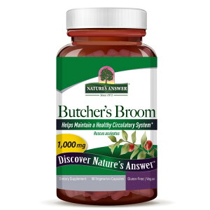 �l�C�`���[�Y�A���T�[ �u�b�`���[�Y�u���[�����[�g 90�J�v�Z�� NATURE'S ANSWER Butchers Broom Root 90 CAPSULE �y�����񂹏��i�z