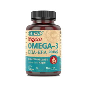 �f�o �r�[�K�� DHA-EPA �x�����o 90�x�W�J�v�Z�� DEVA Vegan DHA-EPA (Delayed Release) 90 CAPVEGI �y�����񂹏��i�z