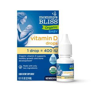 �}�~�[�Y�u���X �r�^�~��D �I�[�K�j�b�N�h���b�v �V�����p 3g MOMMY'S BLISS Vitamin D Organic Drops for Newborn+ 0.11 OUNCE �y�����񂹏��i�z