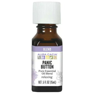 �I�[���J�V�A �G�b�Z���V�����\�����[�V�����Y�I�C�� �p�j�b�N�{�^�� 14g AURA CACIA Essential Solutions Oil Panic Button 0.5 OUNCE �y�����񂹏��i�z