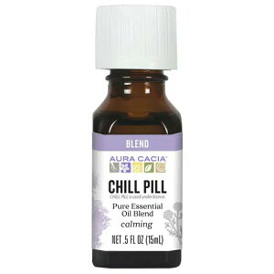 �I�[���J�V�A �G�b�Z���V�����\�����[�V�����Y�I�C�� �`���s�� 14g AURA CACIA Essential Solutions Oil Chill Pill 0.5 OUNCE �y�����񂹏��i�z