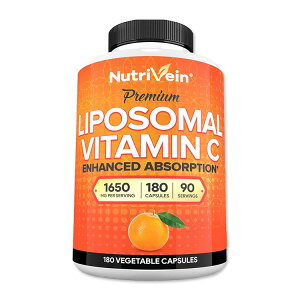 �j���[�g���x�C�����|�\�[���r�^�~��C 1600mg 180�� �J�v�Z�� Nutrivein�i�j���[�g���x�C���j Nutrivein Liposomal Vitamin C 1600mg 180Capsules�y�����񂹏��i�z�y���킹�Ĕ��������z