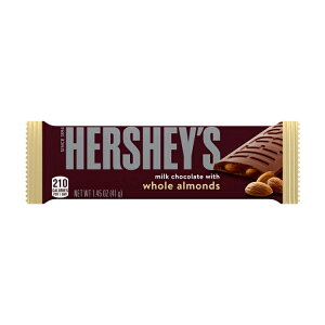 �n�[�V�[�Y �~���N�`���R���[�g �A�[�����h����L�����f�B 41g Hershey's Milk Chocolate with Whole Almonds Candy, Bar 1.45 oz �y�����񂹏��i�z