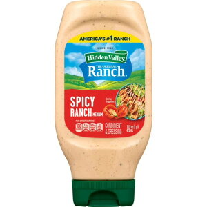 �q�h�D���o���[ �X�p�C�V�[ �����` �g�b�s���O���h���b�V���O 473ml Hidden Valley Spicy Ranch Topping and Dressing, 16 fl oz Bottle �y�����񂹏��i�z