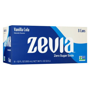 �[�r�A �[���V���K�[�\�[�_ �o�j���R�[���\�[�_�|�b�v 355ml 8�{ Zevia Zero Sugar, 0 Calorie Vanilla Cola Soda Pop, 12 fl oz, 8 Pack Cans �y�����񂹏��i�z