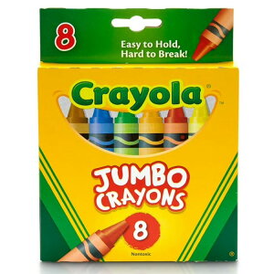 �N������ �W�����{�N�������Z�b�g 8�F���� �c�t���E�ۈ牀�p �w�p�i 3�Έȏ���� Crayola Jumbo Crayon Set, 8 Ct, Kindergarten and Preschool Supplies, Classroom Essentials �y�����񂹏��i�z