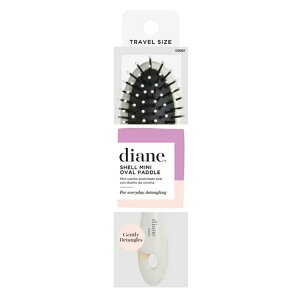 �_�C�A�� �~�j �g���x�� �I�[�o���p�h���u���V �X�^�C�����O���f�^���O�� �S�����Ή� Diane Mini Travel Oval Paddle Brush for Styling and Detangling All Hair Types �y�����񂹏��i�z
