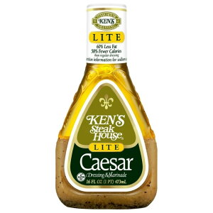 �P���Y�X�e�[�L�n�E�X ���C�g �V�[�U�[ �T���_�h���b�V���O���}���l 473mL Ken's Steak House Lite Caesar Salad Dressing & Marinade 16 fl oz �y�����񂹏��i�z