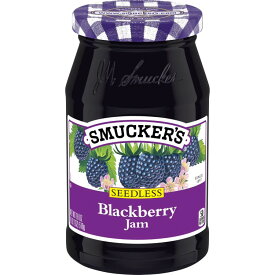 スマッカーズ シードレス ブラックベリージャム 510g Smucker's Seedless Blackberry Jam, 18 ozs 【お取り寄せ商品】