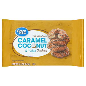�O���[�g�o�����[ �L���������R�R�i�b�c���t�@�b�W�N�b�L�[ 241g Great Value Caramel Coconut & Fudge Cookies, 8.5 oz �y�����񂹏��i�z