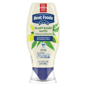 �x�X�g�t�[�Y �v�����g�x�[�X �}���l�[�Y �X�v���b�h���h���b�V���O 340ml Best Foods Plant Based Mayonnaise Spread & Dressing 11.5 fl oz �y�����񂹏��i�z