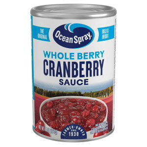 �I�[�V�����X�v���[ �z�[���N�����x���[�\�[�X �� 397g Ocean Spray Whole Cranberry Sauce, Canned Side Dish, 14 oz Can �y�����񂹏��i�z