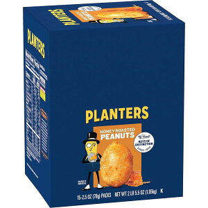 �v�����^�[�Y �n�j�[���[�X�g�s�[�i�b�c 15�ܓ��� PLANTERS Honey Roasted Peanuts, 2.5 oz, 15 Count �y�����񂹏��i�z
