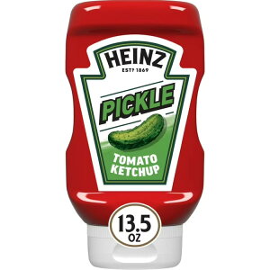 �n�C���c �g�}�g�P�`���b�v �s�N���X�V�[�Y�j���O���� 383g �{�g�� Heinz Tomato Ketchup with Pickle Seasoning, 13.5 oz Bottle �y�����񂹏��i�z