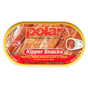 MW�|�[���[ �X���[�N���Ȃ��j�V���L�b�p�[ �X�i�b�N 100g MW Polar Smoked Boneless Herring Kipper Snacks, 3.53 oz �y�����񂹏��i�z