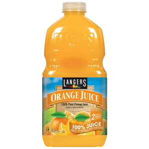 �����W���[�Y �r�^�~��C����100%�I�����W�W���[�X 1.89L Langers 100% Orange Juice with Vitamin C 64 fl oz �y�����񂹏��i�z