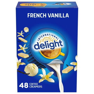 �C���^�[�i�V���i���f�B���C�g �t�����`�o�j�� �R�[�q�[�N���[�}�[ 48���� International Delight French Vanilla Coffee Creamer Singles, 48 Count �y�����񂹏��i�z