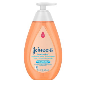 �W�����\�� �w�b�h�g�D�g�[ �x�r�[���C�X�`���[�E�H�b�V�����V�����v�[ 400mL Johnson's Head-To-Toe Gentle Baby Moisture Wash & Shampoo, 13.6 fl. oz �y�����񂹏��i�z�y���킹�Ĕ��������z