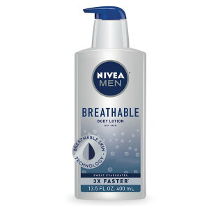 �j�x�A ���� �u���[�U�u�� �{�f�B���[�V���� �������p �����^�C�v �y�ʃ^�C�v 400mL NIVEA MEN Breathable Body Lotion for Dry Skin, Fast-Absorbing, Lightweight, 13.5 fl oz �y�����񂹏��i�z�y���킹�Ĕ��������z