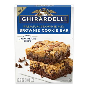 �M���f�� �u���E�j�[ �N�b�L�[ �o�[ �v���~�A�� �u���E�j�[ �~�b�N�X ��467g Ghirardelli Brownie Cookie Bar, Premium Brownie Mix, 16.5 oz Box �y�����񂹏��i�z�y���킹�Ĕ��������z