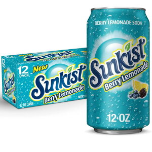 �T���L�X�g �J�t�F�C���t���[ �x���[�����l�[�h �\�[�_�|�b�v ��354ml 12 �ʃp�b�N Sunkist Caffeine Free Berry Lemonade Soda Pop, 12 fl oz, 12 Pack Cans �y�����񂹏��i�z�y���킹�Ĕ��������z