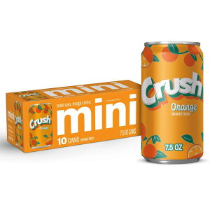 �N���b�V�� �J�t�F�C���t���[ �I�����W�\�[�_�|�b�v ��221ml �~�j�� 10 �p�b�N Crush Caffeine Free Orange Soda Pop, 7.5 fl oz, 10 Pack Mini Cans �y�����񂹏��i�z�y���킹�Ĕ��������z