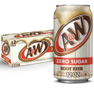 A&W �[���V���K�[ ���[�g�r�A �\�[�_�|�b�v ��354ml 12 �ʃp�b�N A&W Zero Sugar Root Beer Soda Pop, 12 fl oz, 12 Pack Cans �y�����񂹏��i�z�y���킹�Ĕ��������z