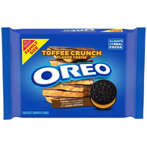 �I���I �g�t�B�[ �N�����` �N���[�� �T���h�C�b�` �N�b�L�[ �t�@�~���[ �T�C�Y ��481g OREO Toffee Crunch Creme Sandwich Cookies, Family Size, 17 oz �y�����񂹏��i�z�y���킹�Ĕ��������z