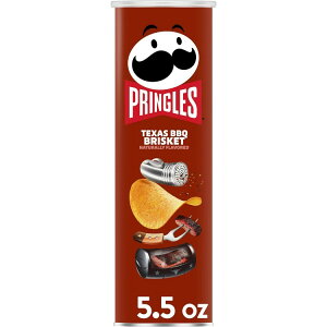 �v�����O���Y �v�����O���X �e�L�T�X BBQ �u���X�P�b�g �|�e�g�`�b�v�X �N���X�v �����`�X�i�b�N ��155g Pringles Texas BBQ Brisket Potato Chips Crisps, Lunch Snacks, 5.5 oz Canister �y�����񂹏��i�z