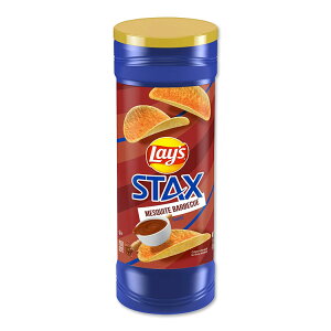 ���C�Y �X�^�b�N�X �|�e�g�N���X�v ���X�L�[�g �o�[�x�L���[���� ��155g �� Lay's Stax Potato Crisps Mesquite Barbecue Flavored 5.5 Oz, Canister Lays �y�����񂹏��i�z