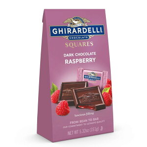 �M���f�� �_�[�N�`���R���[�g ���Y�x���[�X�N�G�A ��150g �� GHIRARDELLI Dark Chocolate Raspberry Squares, 5.32 oz Bag �y�����񂹏��i�z�y���킹�Ĕ��������z