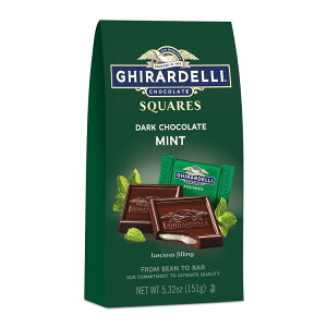 �M���f�� �_�[�N�`���R���[�g �~���g�X�N�G�A ��150g �� GHIRARDELLI Dark Chocolate Mint Squares, 5.32 oz Bag �y�����񂹏��i�z�y���킹�Ĕ��������z