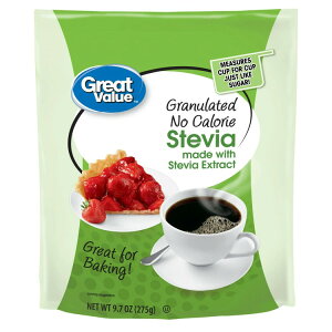 �y�E�H���}�[�g�u�����h�z�O���[�g�o�����[ �X�e�r�A�����Ö��� �J�����[�[�� 275g Great Value Granulated Stevia Sweetener, No Calorie, 9.7 oz �y�����񂹏��i�z�y���킹�Ĕ��������z