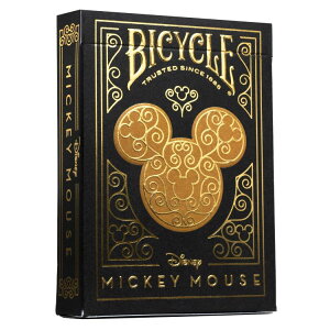 �f�B�Y�j�[ �~�b�L�[�}�E�X���`�[�t �u���b�N&�S�[���h �g�����v Disney Mickey Mouse Inspired Black and Gold Bicycle Playing Cards �y�����񂹏��i�z�y���킹�Ĕ��������z