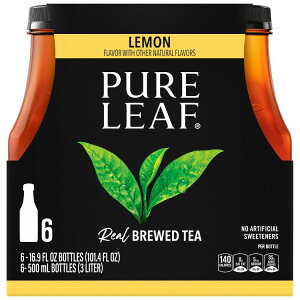 �s���A���[�t �������u���b�N�A�C�X�e�B�[ 500ml 6�p�b�N �{�g�� Pure Leaf Lemon Black Iced Tea, Bottled Tea Drink, 16.9 fl oz, 6 Pack �y�����񂹏��i�z�y���킹�Ĕ��������z