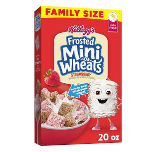 �P���b�O �t���X�e�b�h �~�j�E�B�[�g �V���A�� �t�@�~���[�T�C�Y �X�g���x���[ 567g Kellogg's Frosted Mini-Wheats Breakfast Cereal, Family Size, Strawberry, 20oz Box (1 Box) �y�����񂹏��i�z�y���킹�Ĕ�����