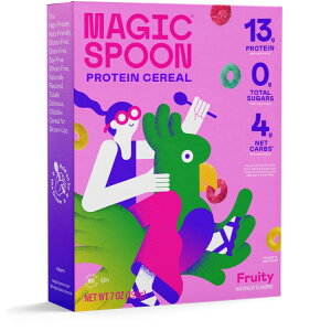 �}�W�b�N�X�v�[�� �t���[�e�B�[�O���C���t���[ �V���A�� 198g Magic Spoon Fruity Grain-Free Breakfast Cereal, 7 oz Box �y�����񂹏��i�z�y�����ԋ߃N�[�|����20%OFF�z