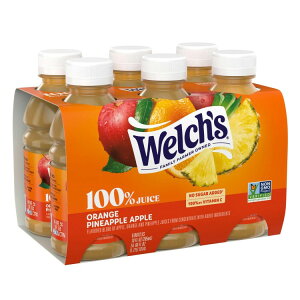 �E�F���` 100% �W���[�X �I�����W �p�C�i�b�v�� �A�b�v�� 295ml�{�g�� (6 �p�b�N) Welch's 100% Juice, Orange Pineapple Apple, 10 fl oz On-the-Go Bottle (Pack of 6) �y�����񂹏��i�z�y���킹�Ĕ��������z