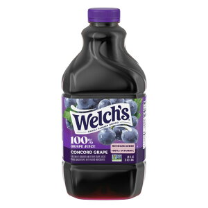 �E�F���` 100% �O���[�v�W���[�X �R���R�[�h�O���[�v 1.89L Welch's 100% Grape Juice, Concord Grape, 64 fl oz Bottle �y�����񂹏��i�z�y���킹�Ĕ��������z
