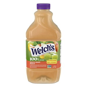 �E�F���` 100%�W���[�X �z���C�g�O���[�v�s�[�` 1.89L Welch's 100% Juice, White Grape Peach, 64 fl oz Bottle �y�����񂹏��i�z�y���킹�Ĕ��������z