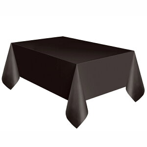 �����` 1.37m x 2.74m �u���b�N �v���X�`�b�N�e�[�u���J�o�[ Way To Celebrate�� Rectangular 1.37m x 2.74m Black Plastic Table Cover, by Way To Celebrate �y�����񂹏��i�z�y���킹�Ĕ��������z